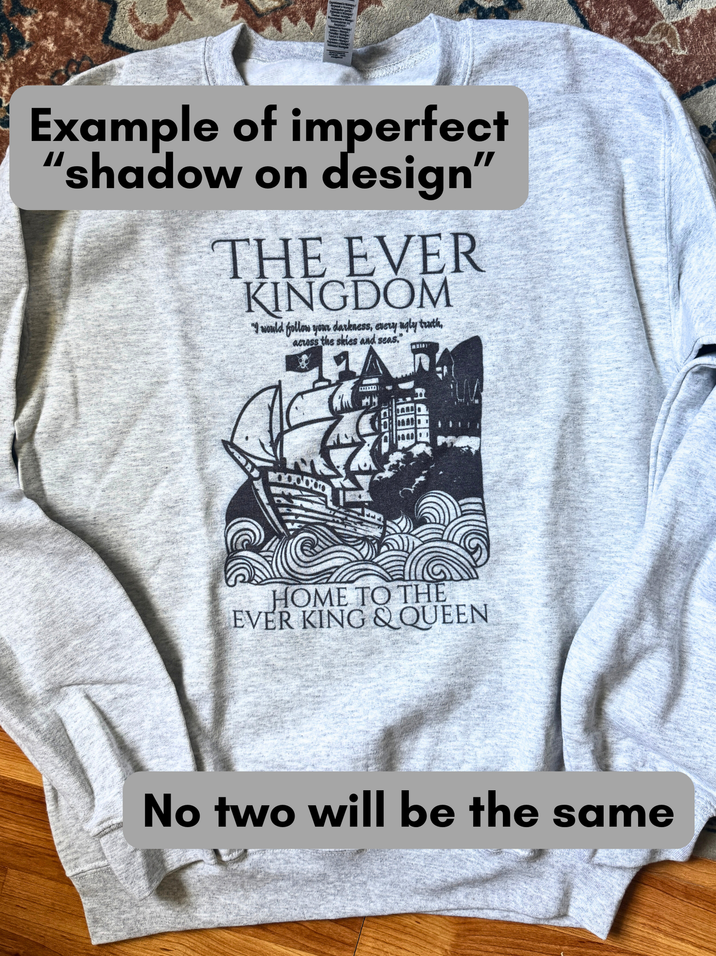 IMPERFECT Crewneck, Tote, Sweatshirt & TSHIRT Listing - FINAL SALE
