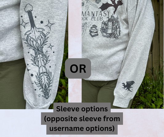 Custom Bookclub Crewneck Sweatshirt Romantasy