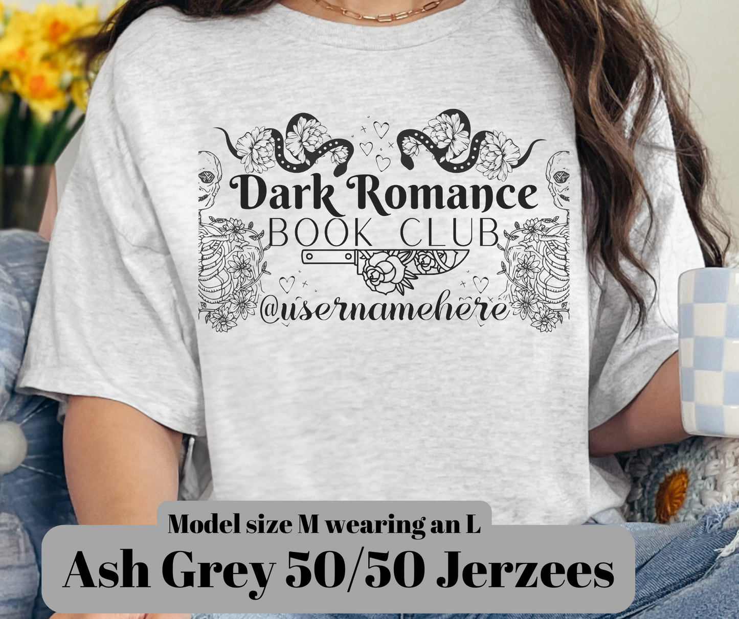 Dark Romance Book Club T-shirt - NO USERNAME