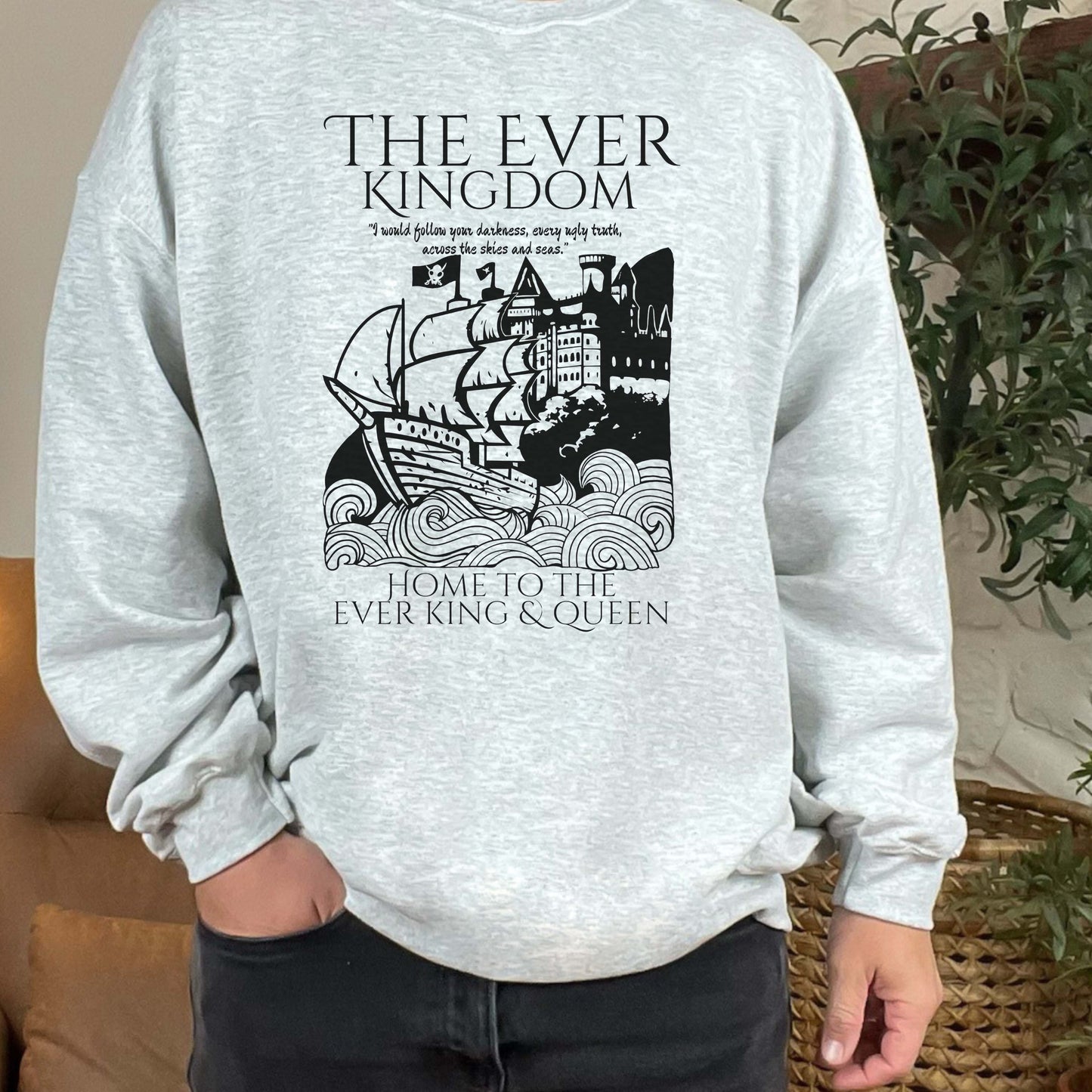 Officially licensed LJ Andrews bundle Crewneck+2 Stickers