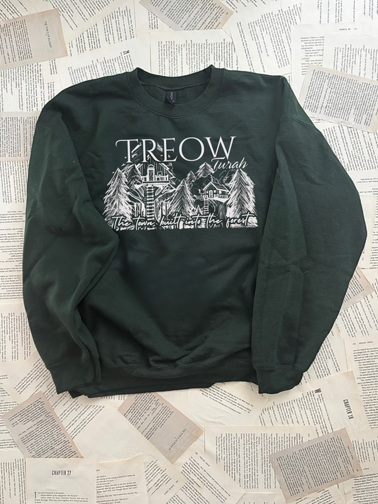 SHIELD OF SPARROWS "Treow" Destination Crewneck in FOREST - Officially Licensed
