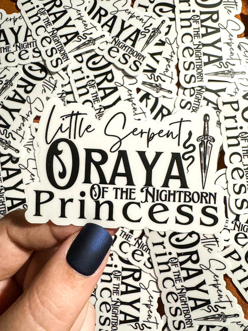 OFFICIALLY LICENSED Carissa Broadbent Oraya Sticker 3x1.9'