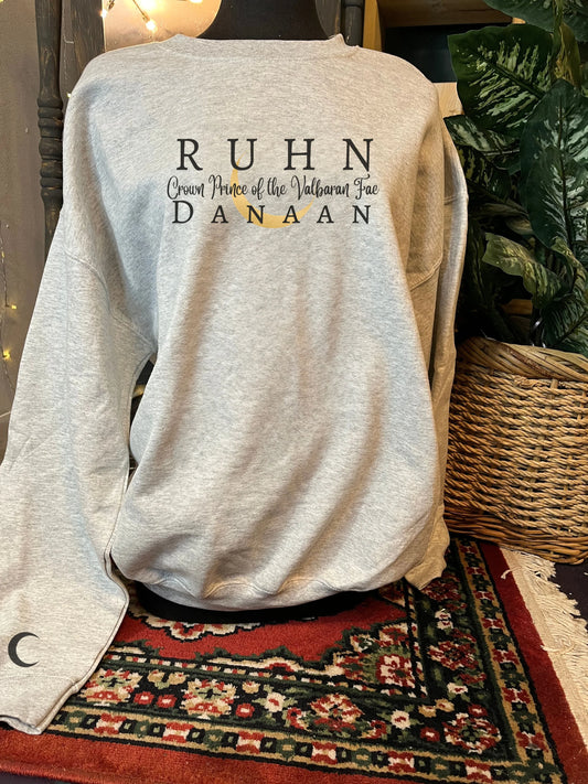 Officially Licensed SJM Ruhn Crescent City Crewneck Sweatshirt