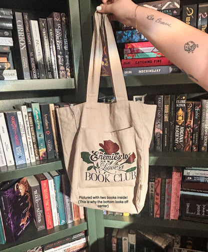 Enemies to Lovers Book Club Recycled Cotton Tote Bag(With pockets!)
