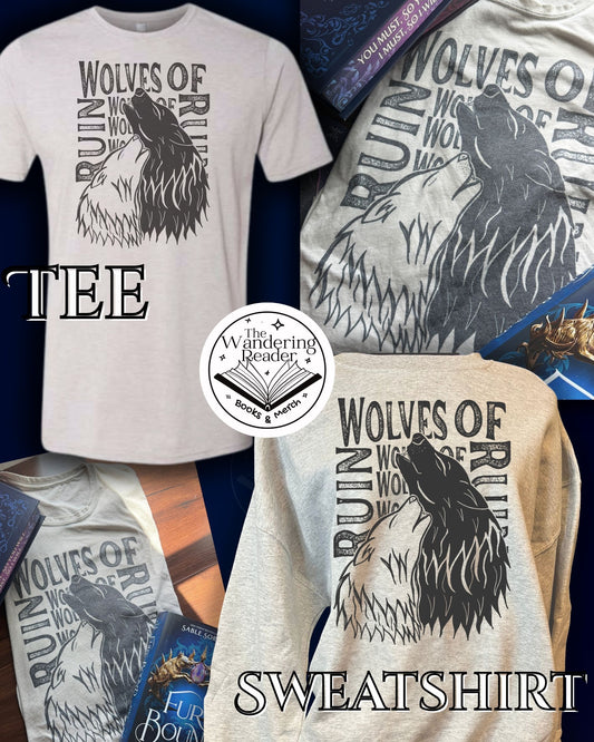 WOLVES OF RUIN sweatshirt on ash - Officially Licensed Sable Sorensen
