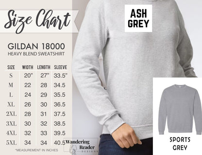 Take Me To The Bookstore Ash Grey Sweatshirt