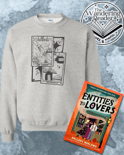 ENTITIES TO LOVERS Tarot Card Ash Sweatshirt - Officially Licensed Mallory Marlowe