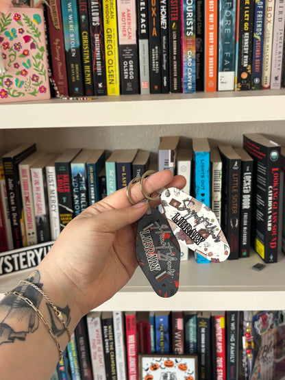 Motel Keytag Bookish Keychain - Haunt Your Library (EveryLibrary Charity Item)
