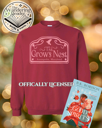 Preorder - BK Borison "Crow's Nest" crewneck - Harriet's version on Garnet