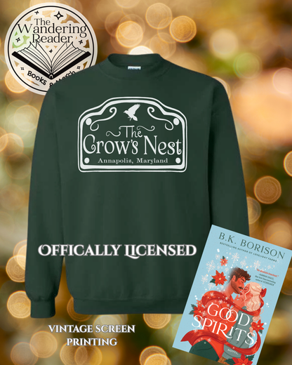 Preorder - BK Borison "Crow's Nest" crewneck - Nolan's version on Forest