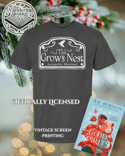 Preorder - BK Borison "Crow's Nest" T-Shirt on Slate - Officially Licensed Good Spirits