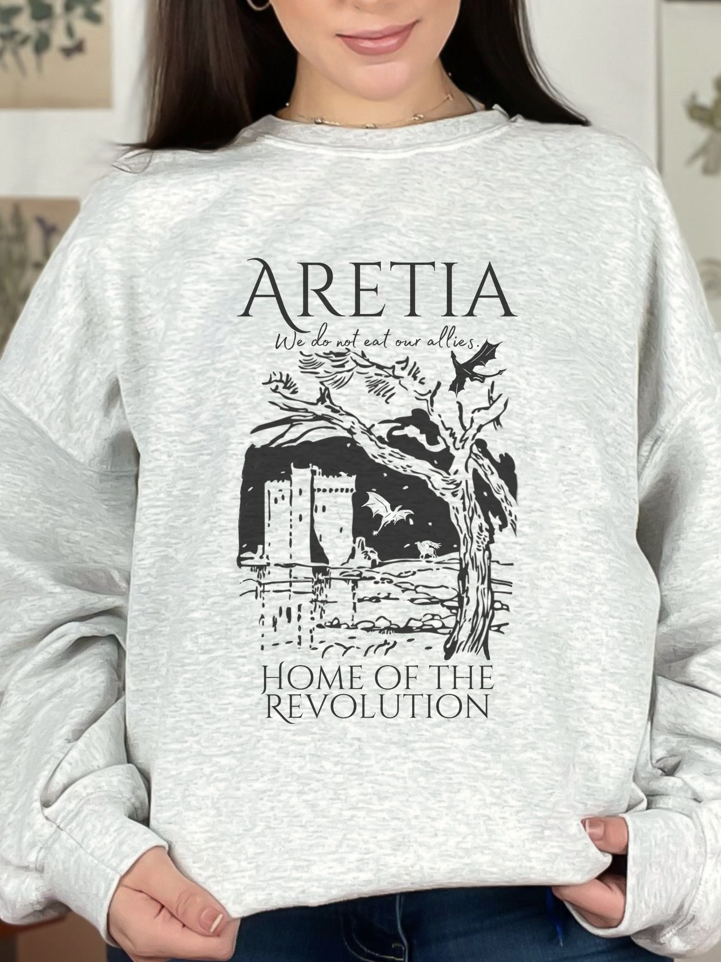 Officially Licensed FOURTH WING Aretia Crewneck - Destination Collection