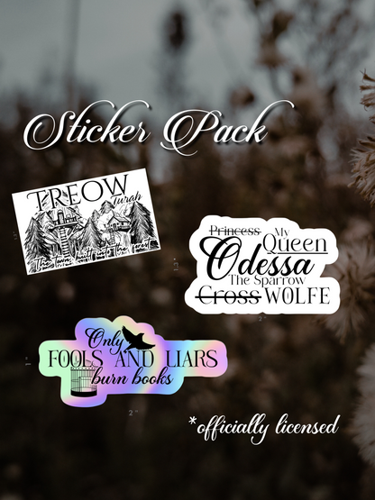 OFFICIALLY LICENSED Shield of Sparrows Sticker Pack