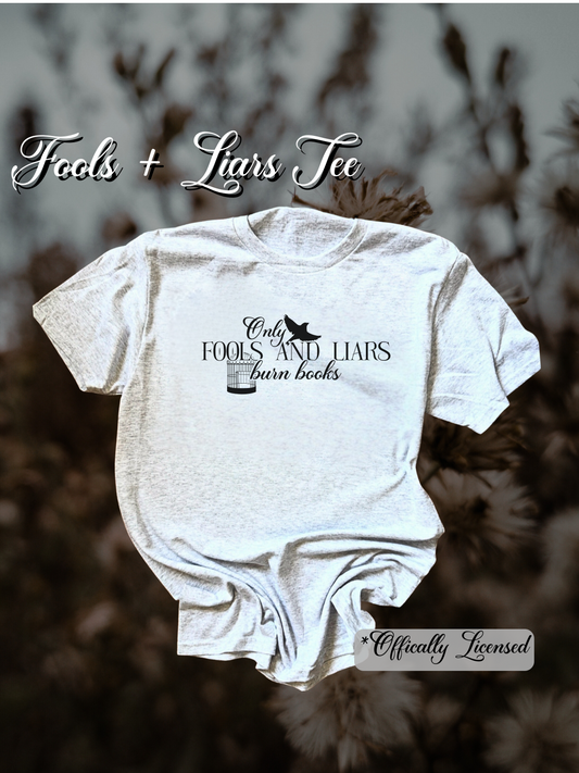 PREORDER - SHIELD OF SPARROWS "Fools and Liars" T-Shirt - Officially Licensed