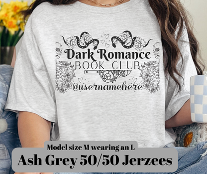 Dark Romance Book Club Custom T-shirt