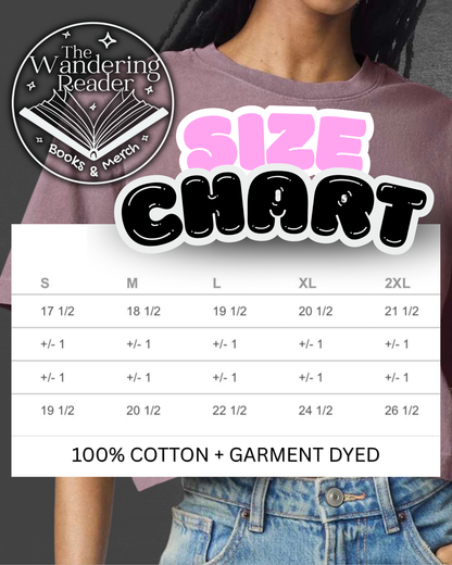 Grim Tidings Crop Top on Dusty Violet - BK Borison