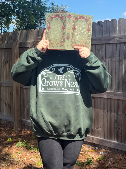 Preorder - BK Borison "Crow's Nest" crewneck - Nolan's version on Forest