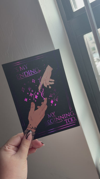 BK Borison Art Print + Sticker Bundle Grim Tidings