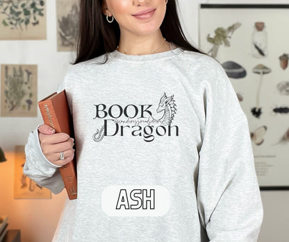 CUSTOM ORDER Book Dragon Username Personalized Crewneck