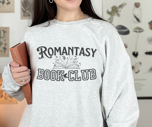 Romantasy Book Club Crewneck Sweatshirt in Ash or Blue