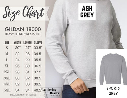 Romantasy Book Club Crewneck Sweatshirt in Ash or Blue