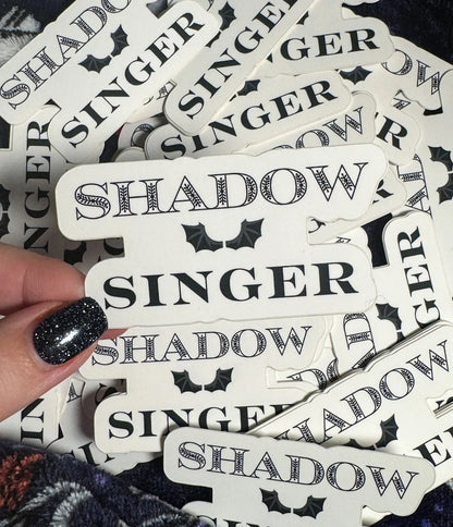 Officially Licensed SJM Shadow Singer Matte Sticker 3x1.4