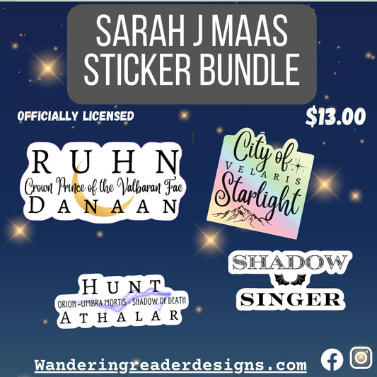 OFFICIALLY LICENSED Sarah J. Maas Sticker Pack