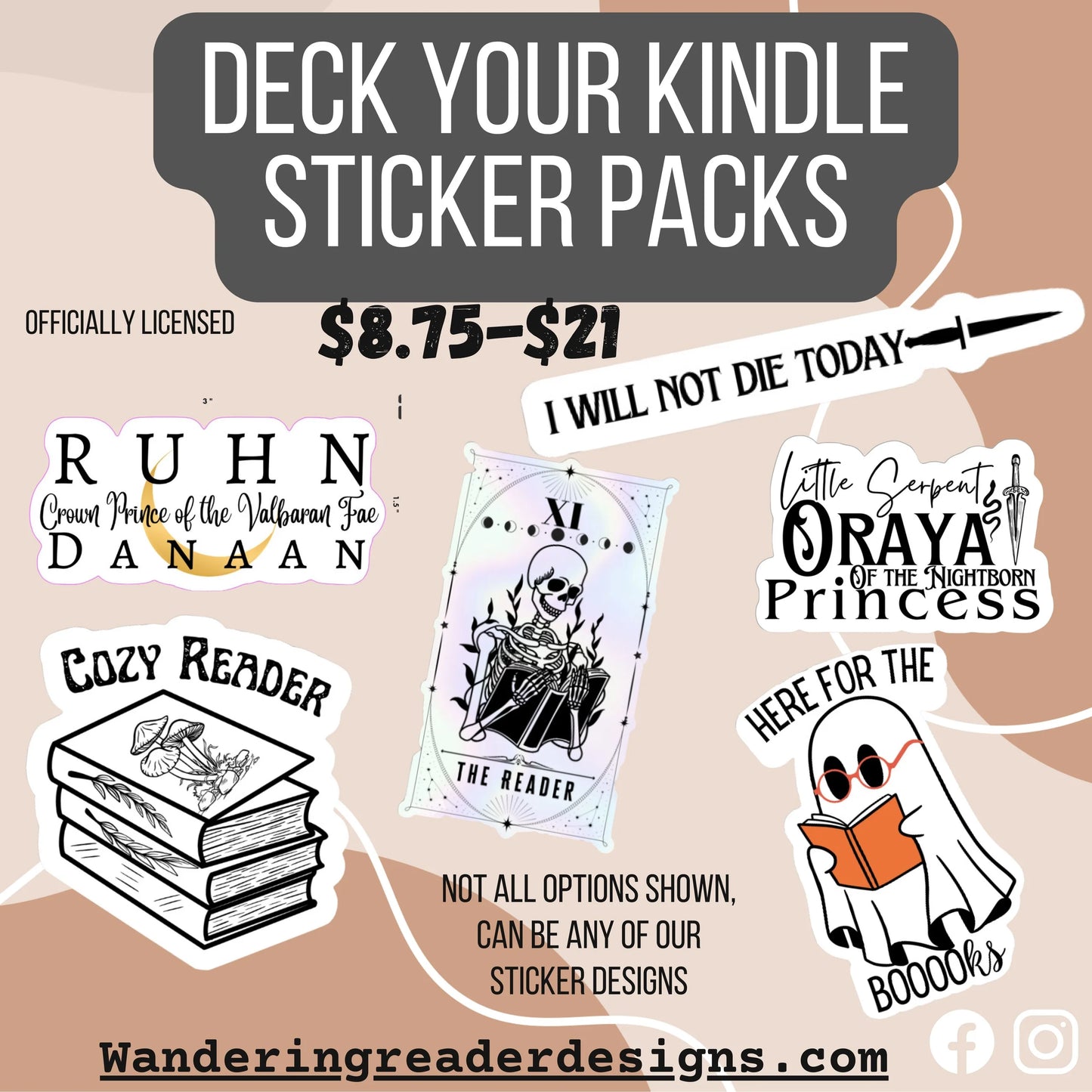 Deck Your Kindle - Mystery Sticker Packs! $8.75 - $21.00