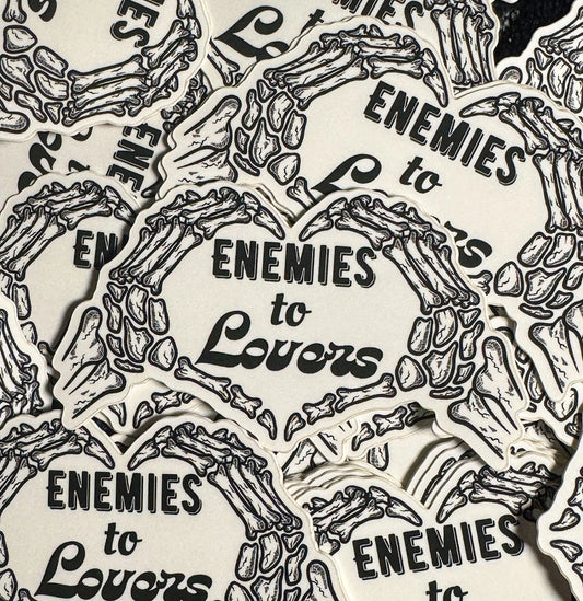 Enemies to Lovers Matte Sticker 1.6x2.8