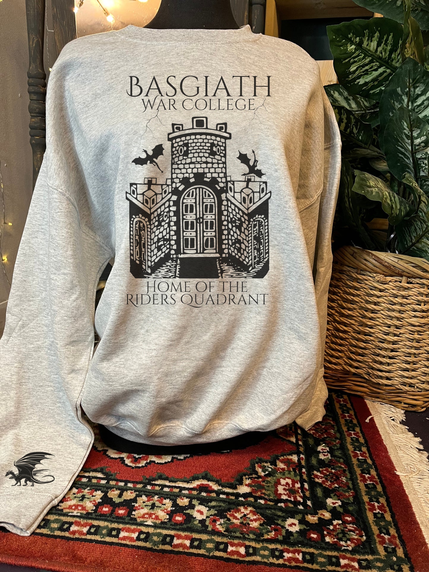 Officially Licensed FOURTH WING Basgiath Crewneck - Destination Collection